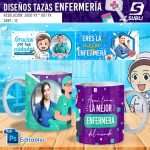 plantillas para sublimar tazas de enfermería