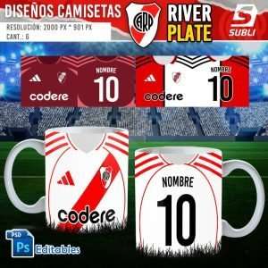 plantillas para sublimar tazas camisetas river plate